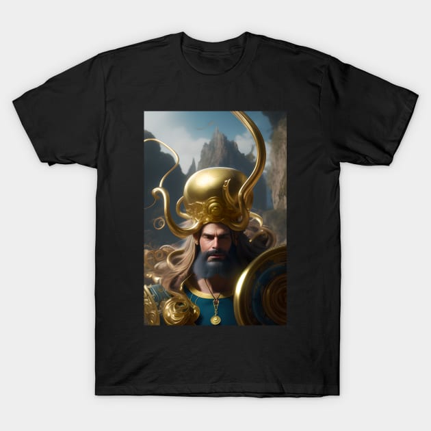 Guardian of the Family: The Strength and Protection of a Father Figure in Art T-Shirt by artist369